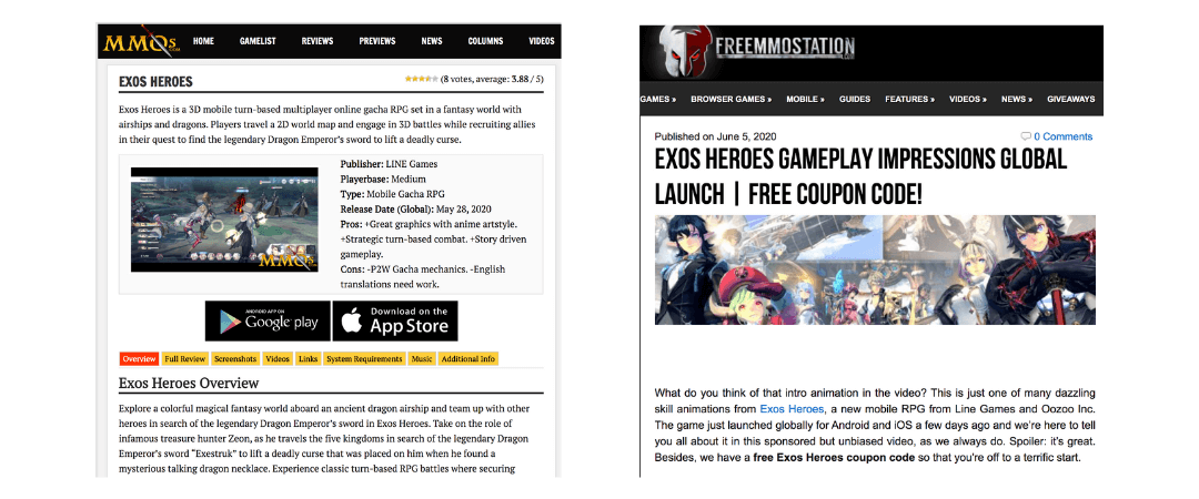 exos-heroes-mmo-news